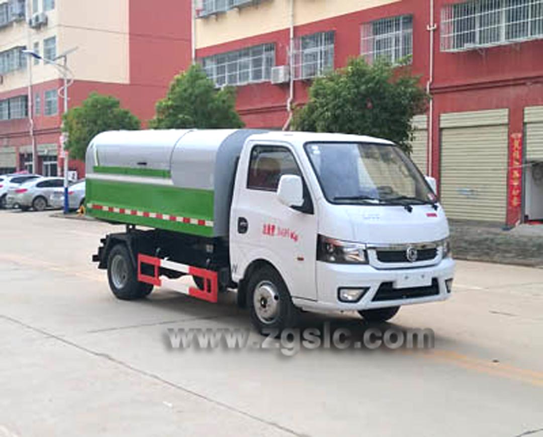 國(guó)六東風(fēng)途逸密封式垃圾車_密封式垃圾車多少錢(qián)一輛？
