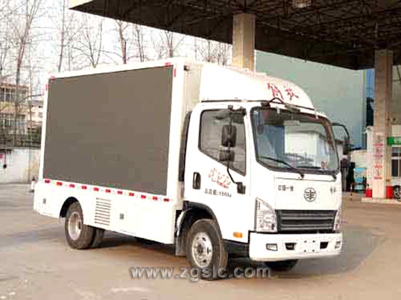湖北程力解放廣告車（國六）_國六藍(lán)牌廣告車好上戶嗎